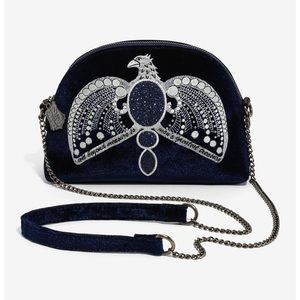 Beautiful Danielle Nicole Velvet Harry Potter Ravenclaw Diadem Crossbody Bag